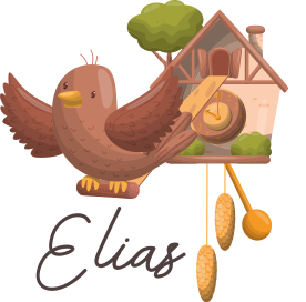 Χαλί με εκτύπωση ζώου προσαρμόσιμο ρολόι κουκουβάγιας - TenStickers