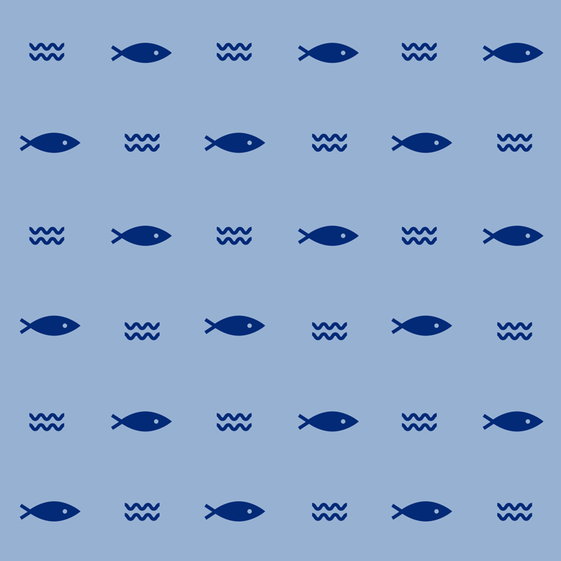 Χαλί με εκτύπωση ζώου σε σχέδιο ψαριού - TenStickers