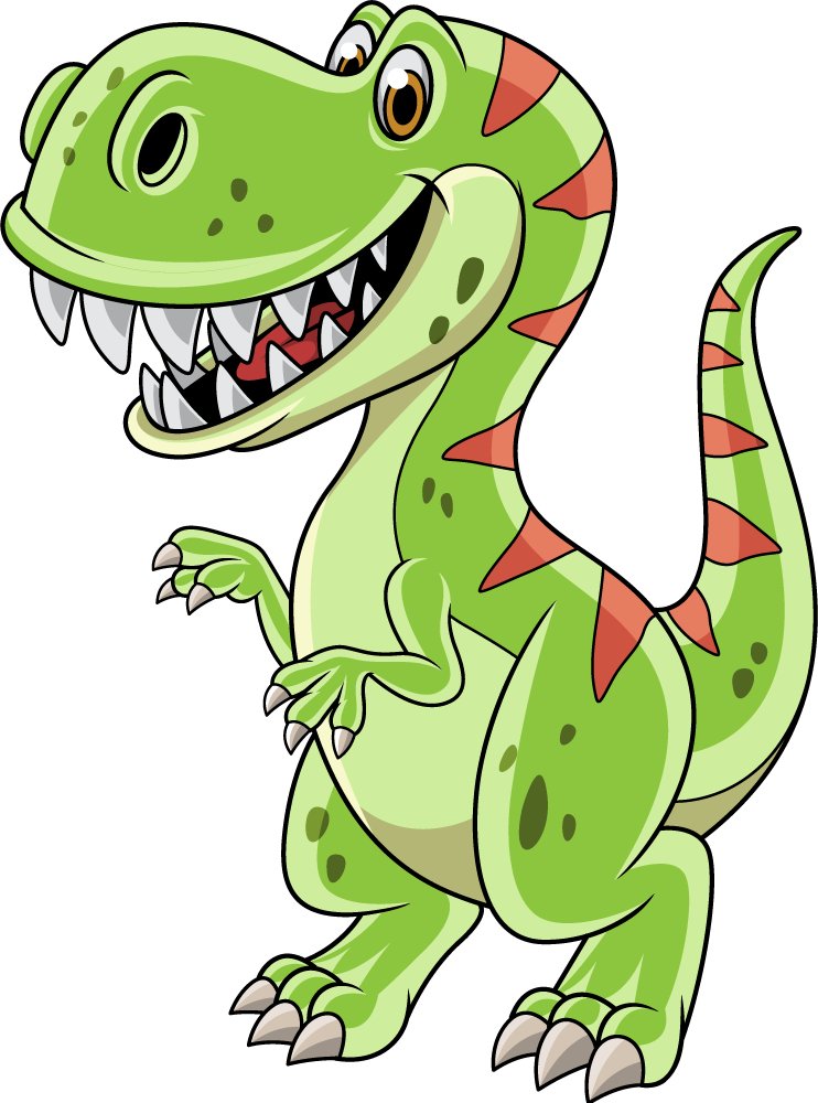 Χαλί με εκτύπωση ζώου Καρτούν Τυραννόσαυρος Ρεξ - TenStickers