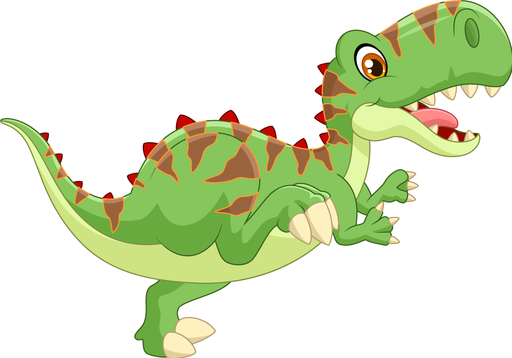 Χαλί με εκτύπωση ζώου Φιλικός Δεινόσαυρος - TenStickers