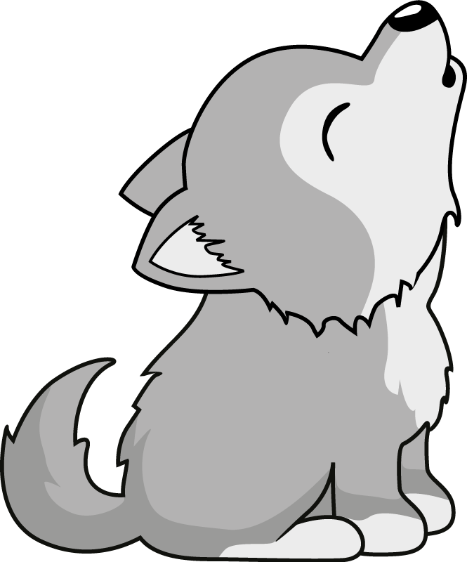 Χαλί με εκτύπωση ζώου από σχέδιο ουρλιαχτού σκύλου - TenStickers