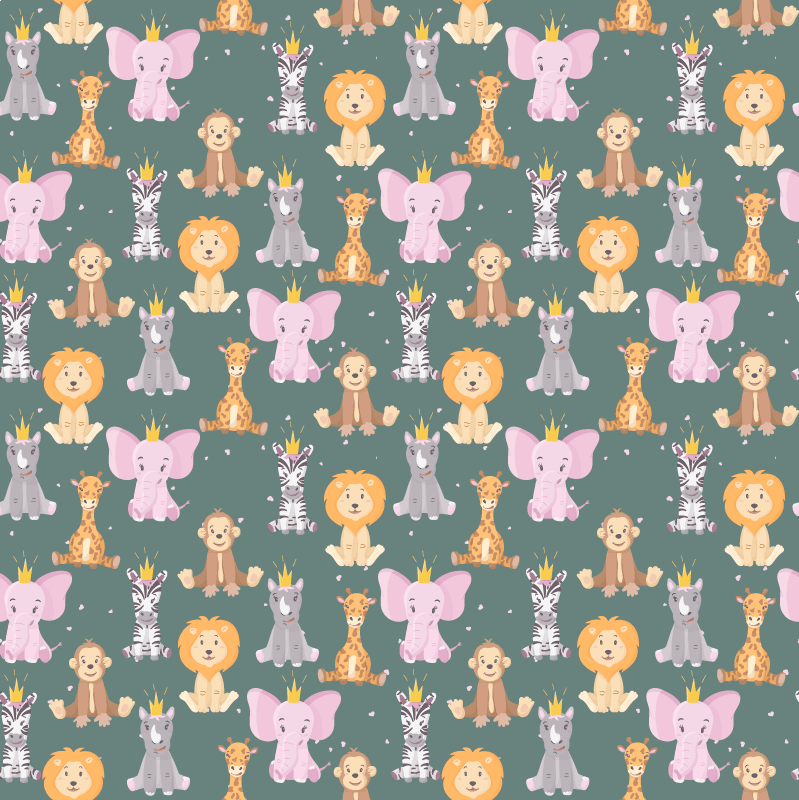 Χαλί με εκτύπωση ζώου Γοητευτικά Ζωικά Χαρακτηριστικά - TenStickers