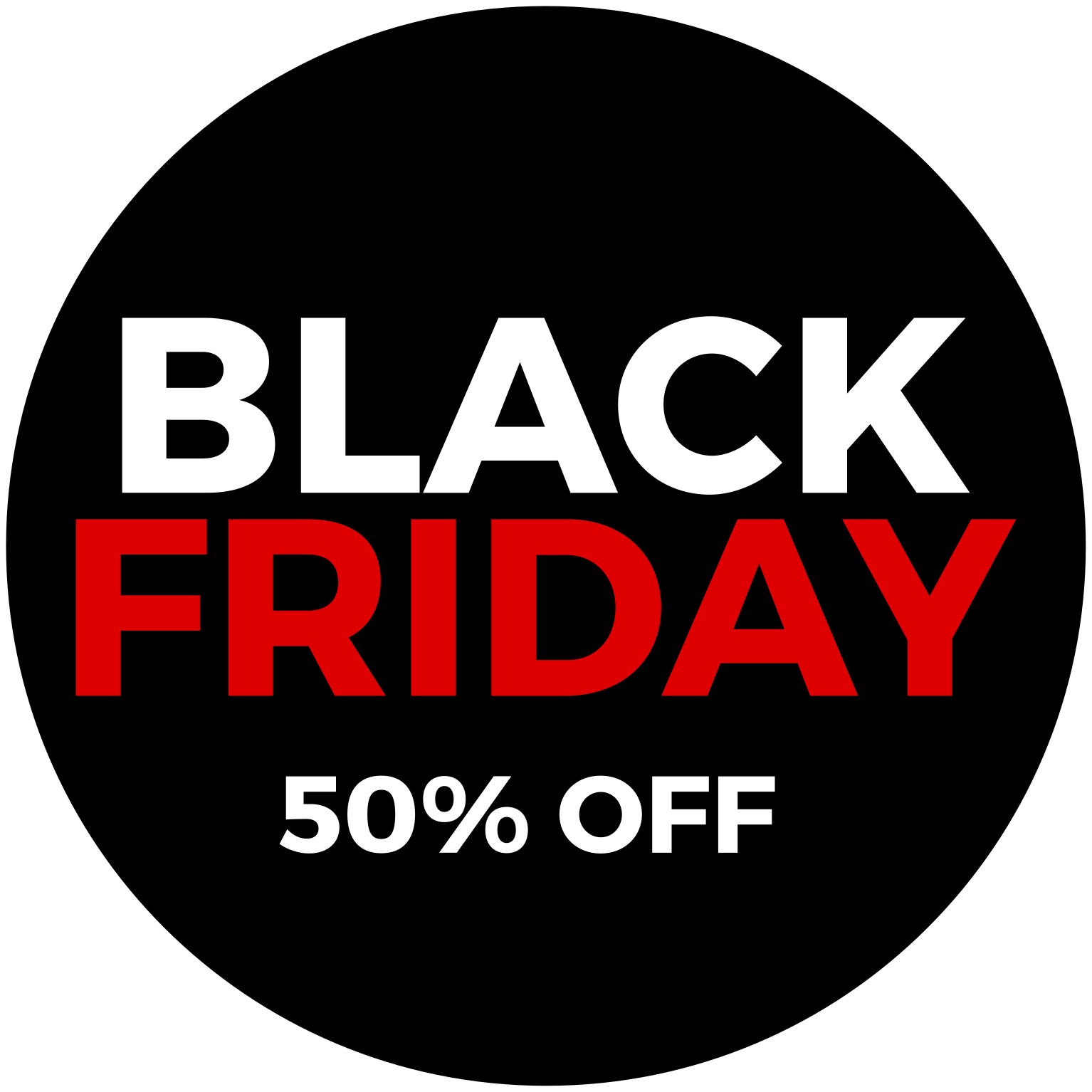 Μαύρο χαλί βινυλίου Παρασκευής 50% έκπτωση black friday - TenStickers