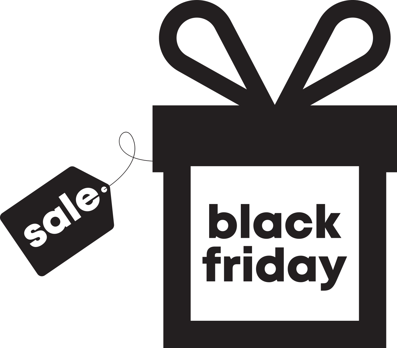 Μαύρο χαλί βινυλίου Παρασκευής δώρο black friday - TenStickers