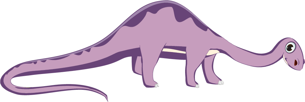 Χαλί με εκτύπωση ζώου Φιλικός Μακρύς Δεινόσαυρος - TenStickers