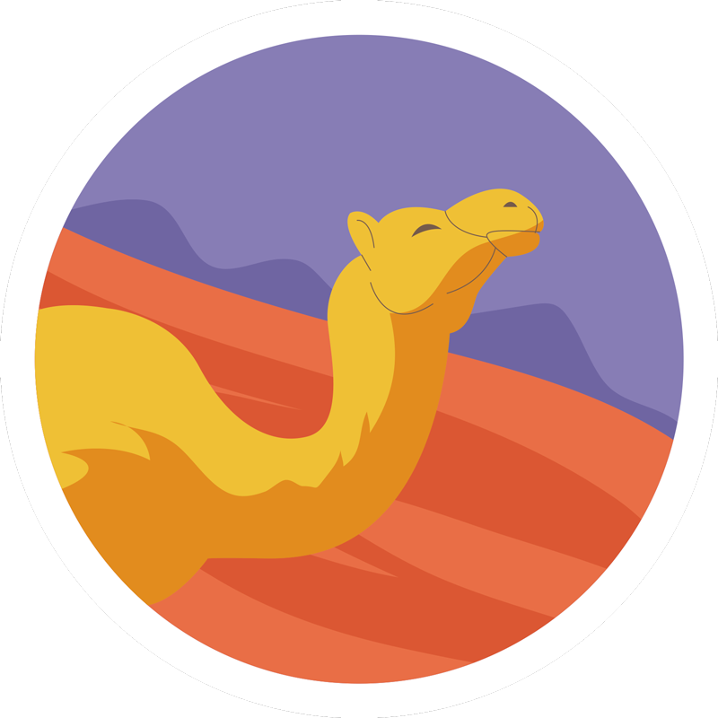 Χαλί με εκτύπωση ζώου από την έρημο - TenStickers