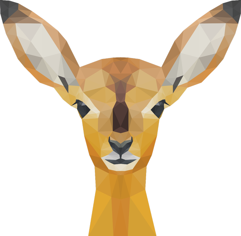 Χαλί με εκτύπωση ζώου Ελάφι - TenStickers