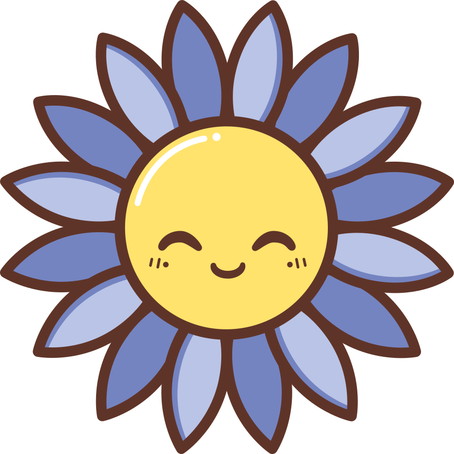 Χαλί βινυλίου με λουλούδια χαρούμενου μωβ λουλουδιού - TenStickers