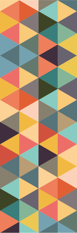 Χαλί γεωμετρικού σχεδιασμού πολύχρωμα γεωμετρικά σχέδια - TenStickers