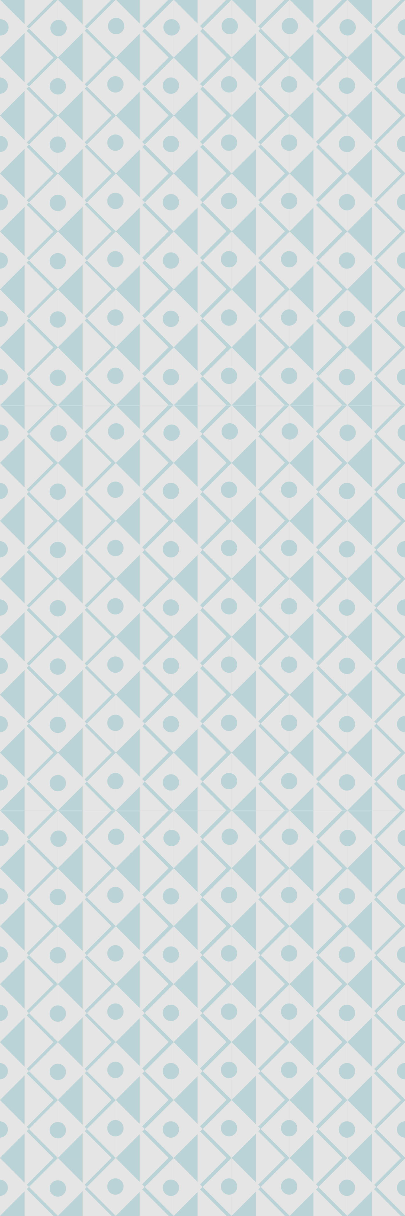 Χαλί γεωμετρικού σχεδιασμού σε μπλε και λευκούς ρόμβους - TenStickers