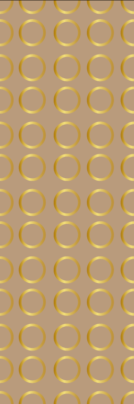 Χαλί γεωμετρικού σχεδιασμού χρυσών κύκλων - TenStickers