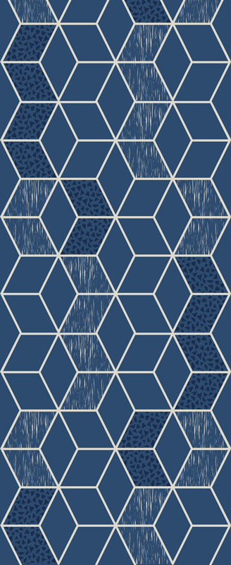 Χαλί γεωμετρικού σχεδιασμού 'Φθαρμένη Βιτόρια' - TenStickers