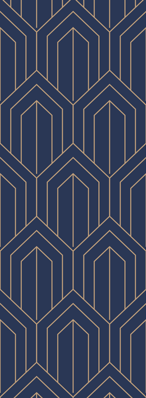 Χαλί γεωμετρικού σχεδιασμού 'kayla metalic' - TenStickers