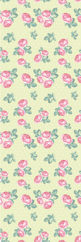 Χαλί κρεβατοκάμαρας σε στυλ shabby chic με σχέδιο κουκίδες - TenStickers