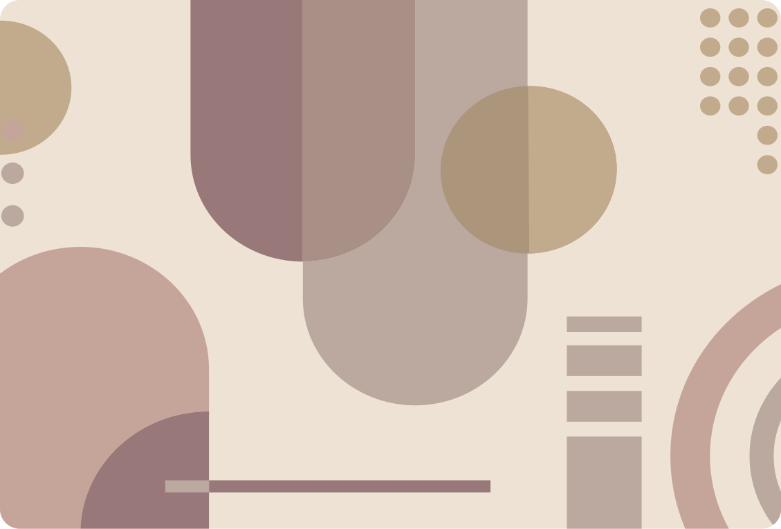 Χαλί γεωμετρικού σχεδιασμού καφέ μοντέρνα τέχνη - TenStickers