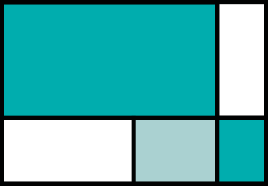 Χαλί γεωμετρικού σχεδιασμού πράσινα τετράγωνα μπλοκ - TenStickers