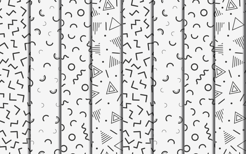 Xαλί γεωμετρικού σχεδιασμού με ρετρό γεωμετρικά σχήματα - TenStickers