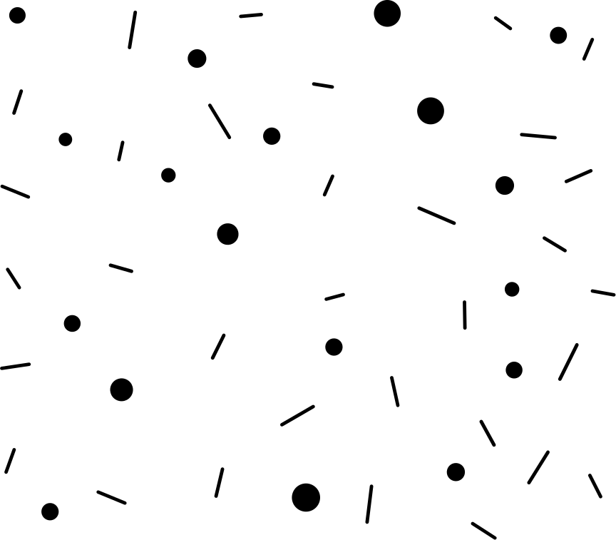 Χαλί γεωμετρικού σχεδιασμού με κομφετί κύκλων και γραμμών - TenStickers