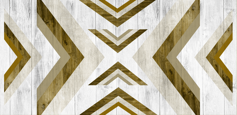 Χαλί γεωμετρικού σχεδιασμού με δομημένη κάλυψη γραφείου - TenStickers