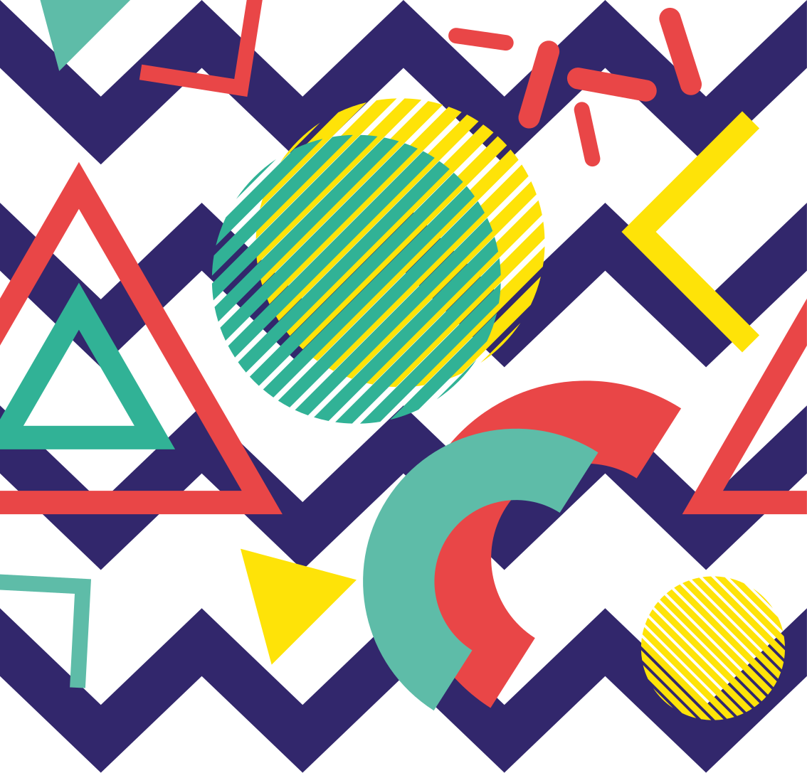 Χαλί γεωμετρικού σχεδιασμού πολύχρωμο σχέδιο - TenStickers