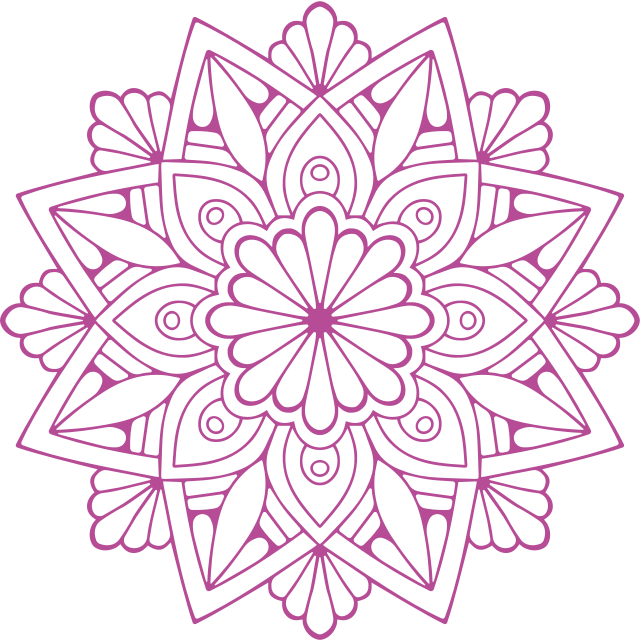 Χαλί γεωμετρικού σχεδιασμού με λεπτομερή φυτικά στοιχεία - TenStickers