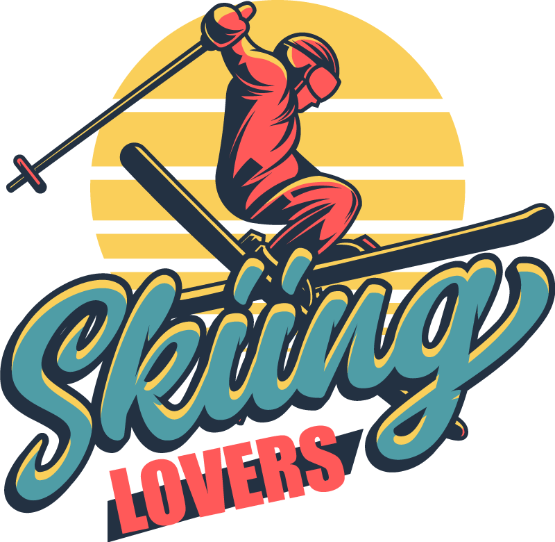 Χαλί κρεβατοκάμαρας για λάτρεις του σκι - TenStickers