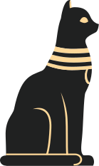 Χαλί κρεβατοκάμαρας αιγυπτιακής γάτας - TenStickers