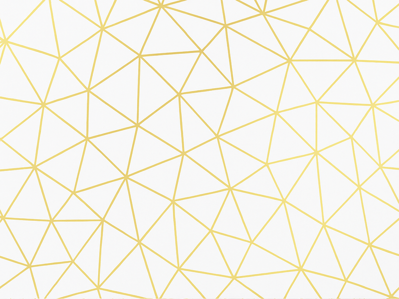 Χαλί γεωμετρικού σχεδιασμού Χρυσό Γεωμετρικό Πρίσμα Μωσαϊκό - TenStickers