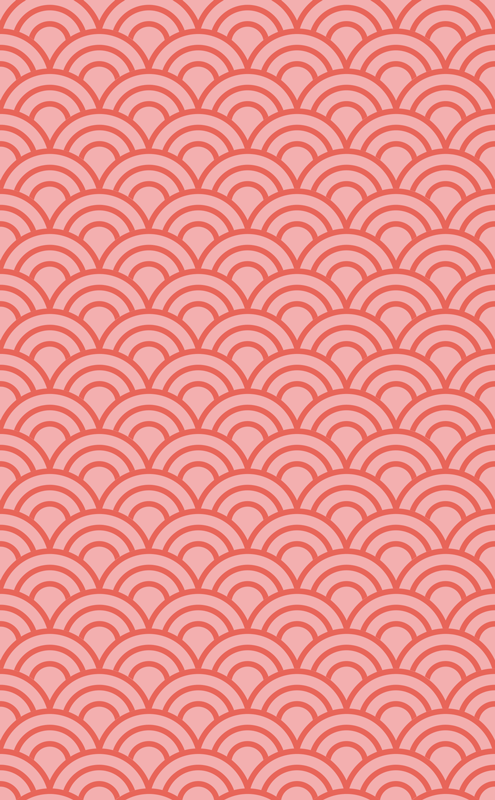Χαλάκι μπάνιου σε απόχρωση Κοραλλί pantone - TenStickers