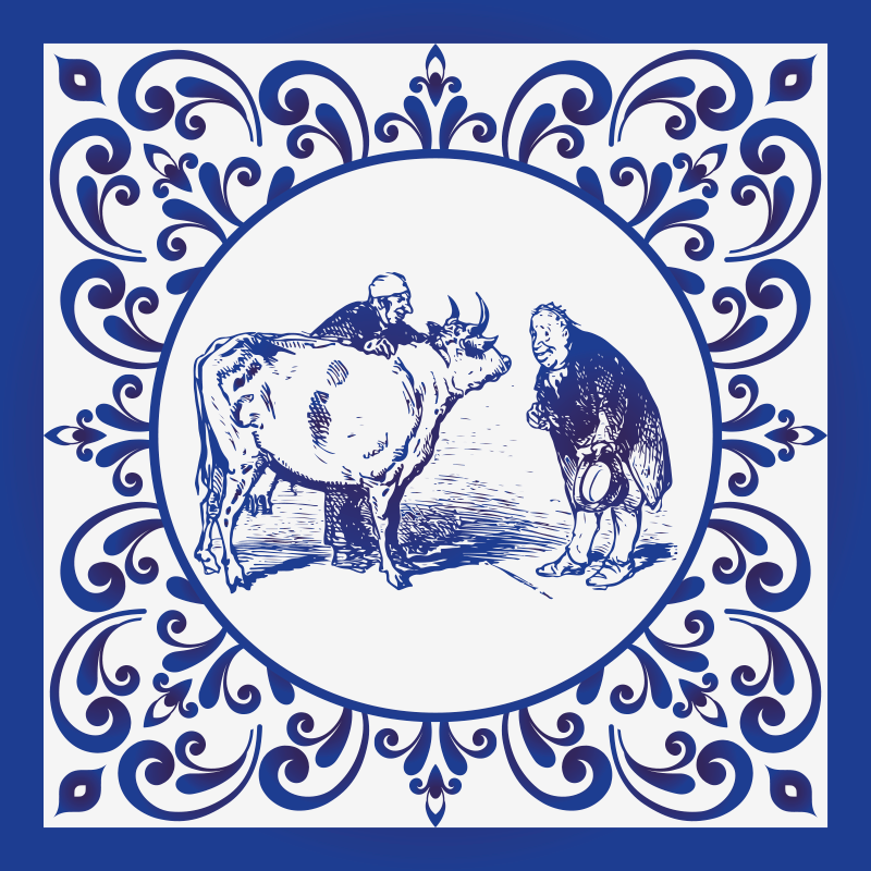 Χαλιά κουζίνας για άντρες και αγελάδες - TenStickers