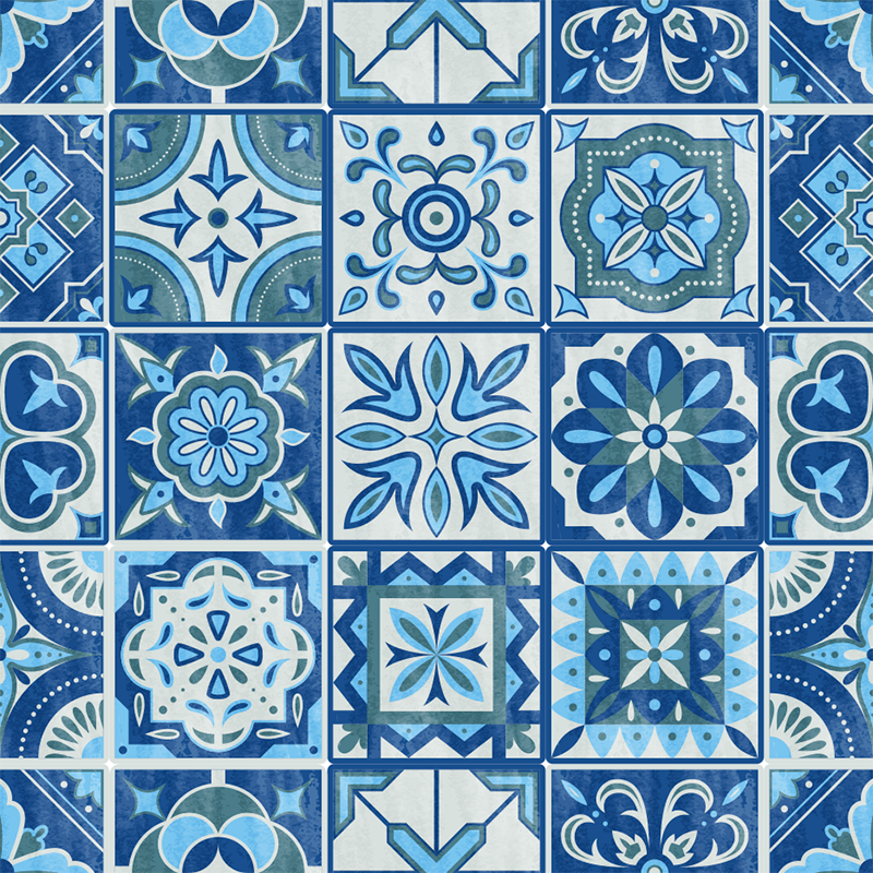 Χαλιά κουζίνας αυτοκόλλητο ταλβερά  tiles - TenStickers