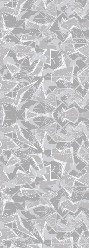 Χαλί κρεβατοκάμαρας Γκρι γραφικά 80's - TenStickers