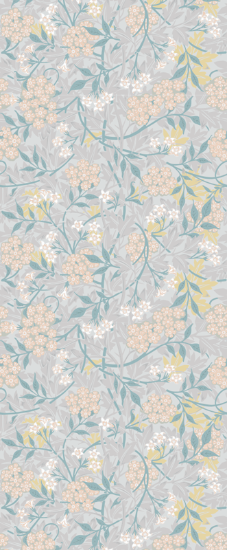 Χαλί κρεβατοκάμαρας με κομψό λουλουδάτο σχέδιο 80's - TenStickers