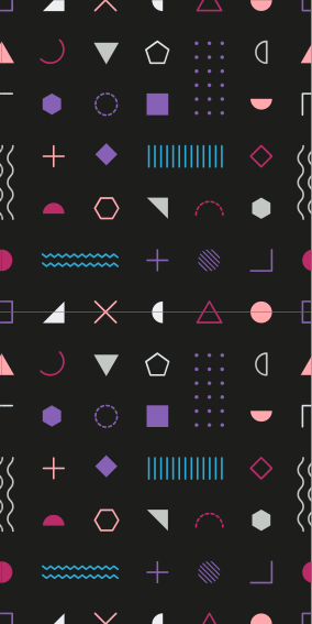 Χαλί κρεβατοκάμαρας πολύχρωμα ρετρό γεωμετρικά σχήματα - TenStickers