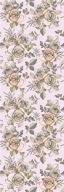 Χαλί κρεβατοκάμαρας με ροζ shabby chic φόντο - TenStickers
