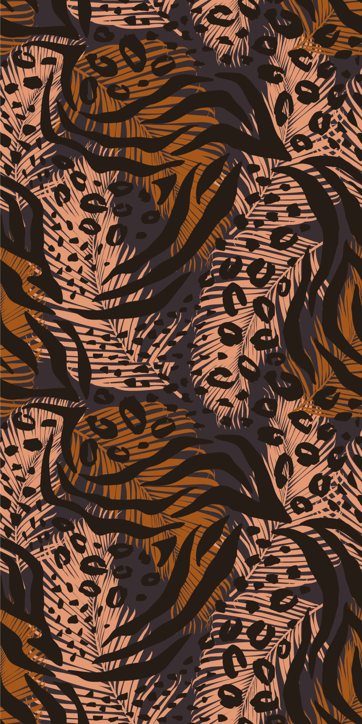 Χαλί κρεβατοκάμαρας αφρικανικού στυλ με αφηρημένο σχέδιο - TenStickers