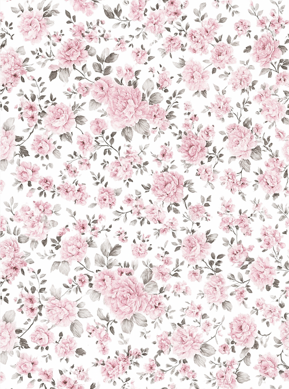 Χαλί κρεβατοκάμαρας με σχέδιο παλιών ρετρό λουλουδιών - TenStickers