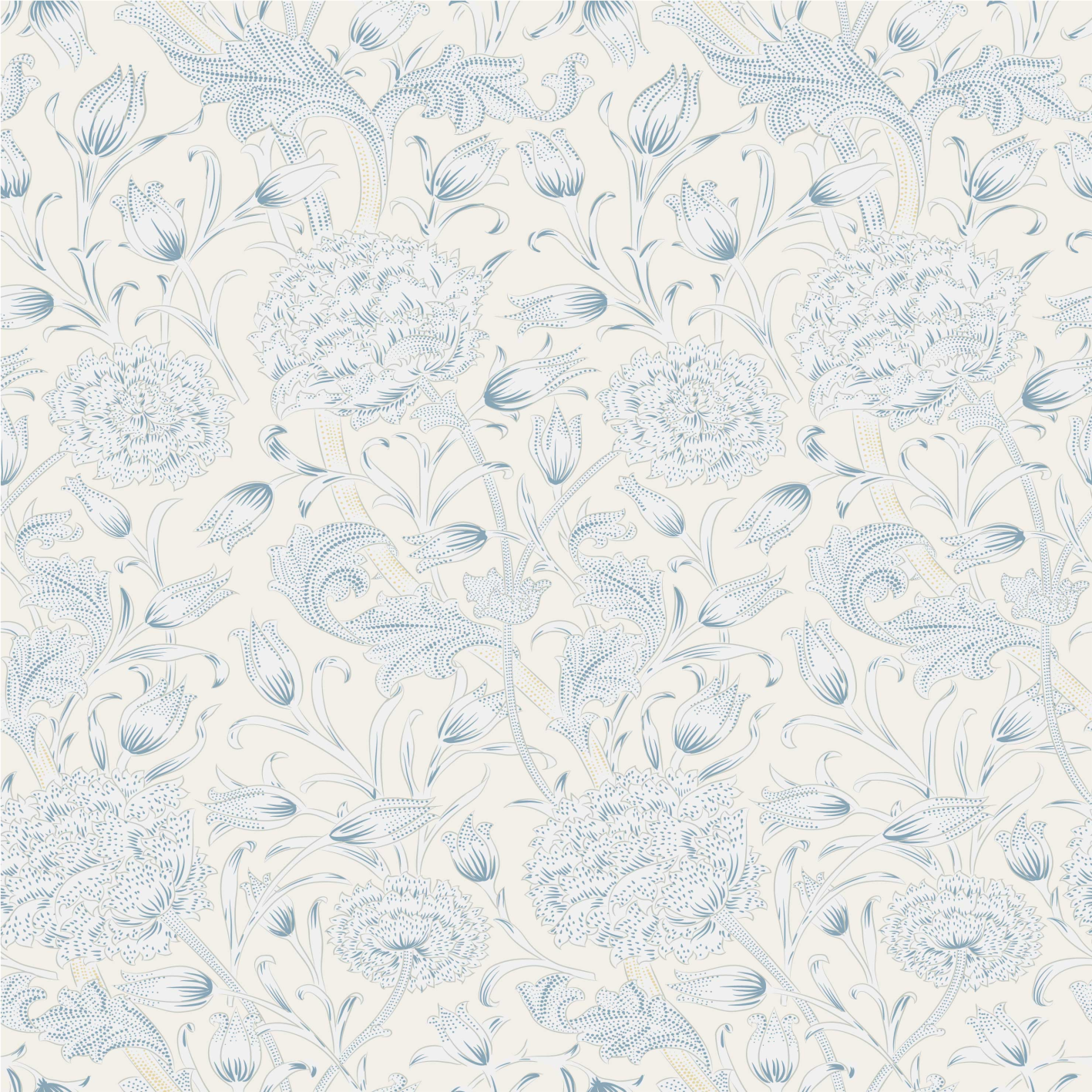 Χαλί κρεβατοκάμαρας με λουλουδάτο σχέδιο για ντουλάπα - TenStickers