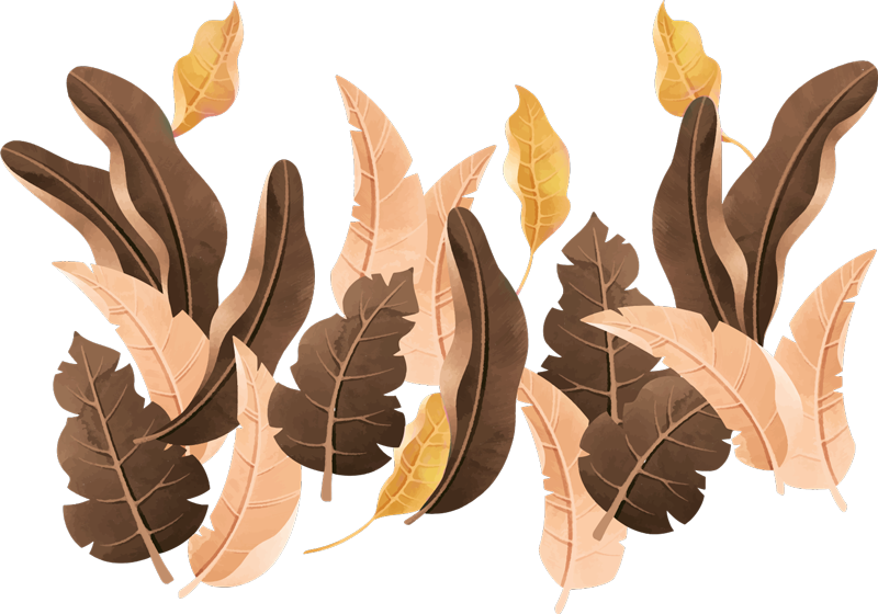 Χαλί κρεβατοκάμαρας φυτά μπεζ Σαβάννα - TenStickers