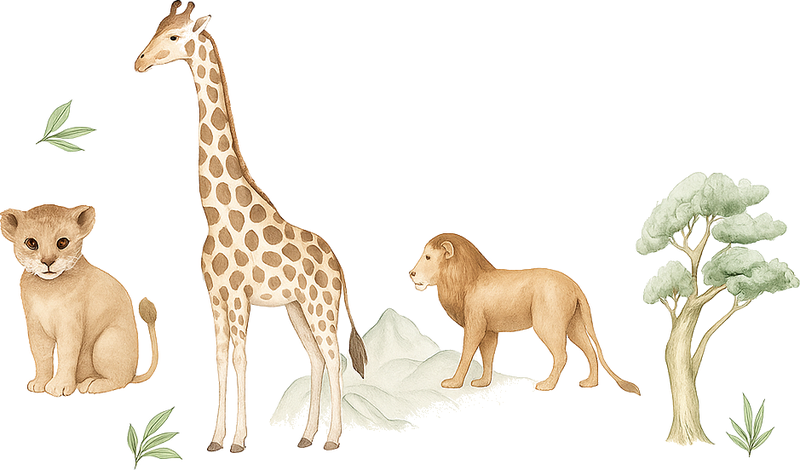 Χαλί κρεβατοκάμαρας ήρεμη σαβάνα - TenStickers