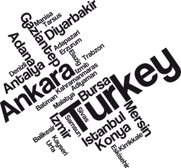 Χαλί κρεβατοκάμαρας διακοσμητικό βινύλιο κείμενο Τουρκία - TenStickers