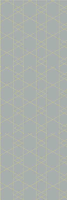 Χαλί κρεβατοκάμαρας τρίγωνα origami pantone - TenStickers