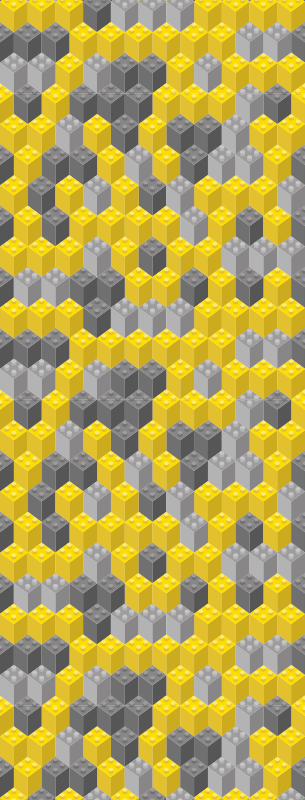 Χαλί κρεβατοκάμαρας μπλοκ κατασκευών pantone - TenStickers