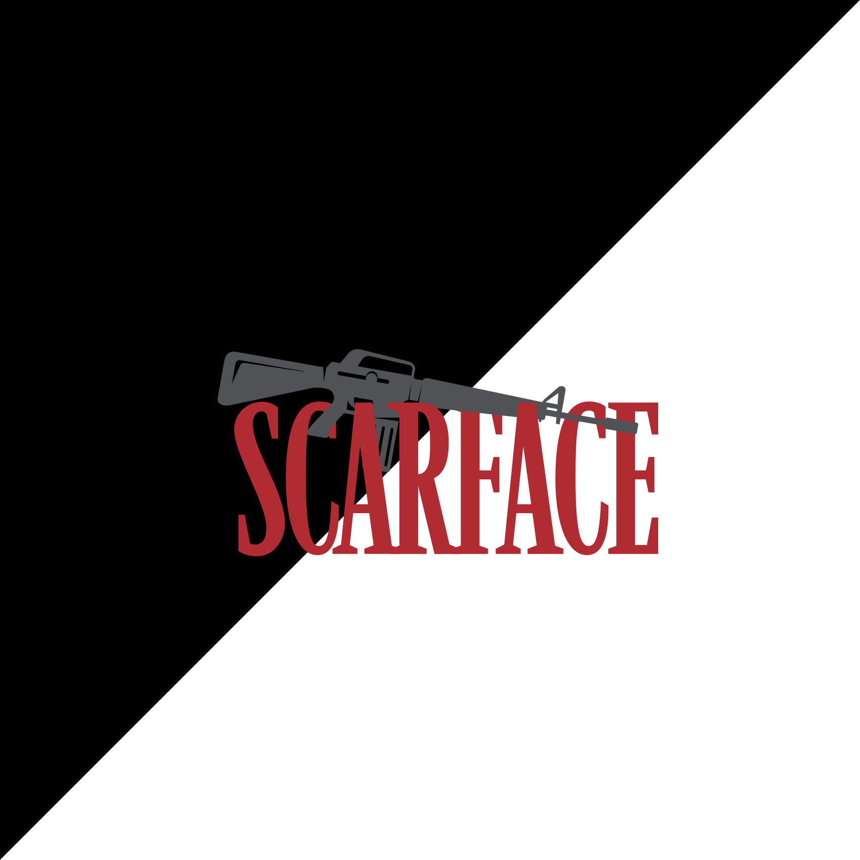 Χαλιά βινυλίου με φράσεις εικόνα ταινίας scarface - TenStickers