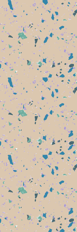 Υφή χαλί από πολύχρωμο μάρμαρο terrazzo - TenStickers