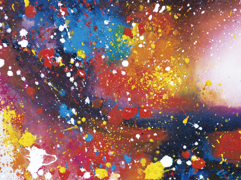 σύγχρονη αφηρημένη ζωγραφική κουβέρτα βινυλίου - TenStickers