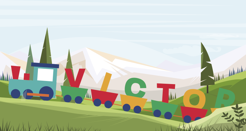 υπέροχο εξατομικευμένο χαλί βινυλίου για τρένα - TenStickers