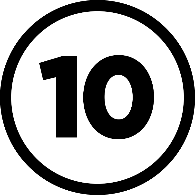 χαλί κρεβατοκάμαρας προσαρμόσιμος κυκλικός αριθμός - TenStickers