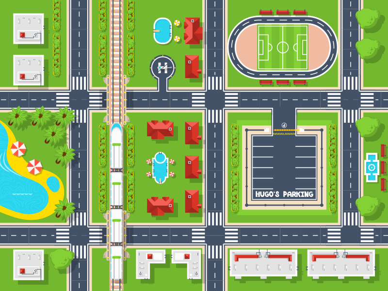 υπέροχο εξατομικευμένο χαλί βινυλίου στάθμευσης - TenStickers