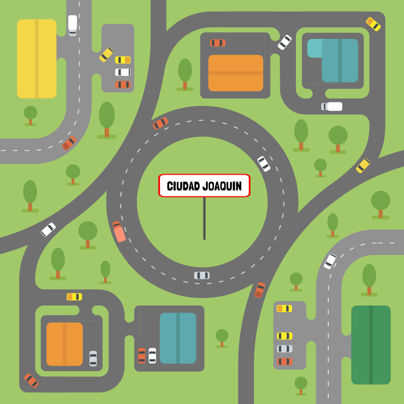 τετράγωνο χαλί βινυλίου πόλης με εξατομικευμένο όνομα - TenStickers